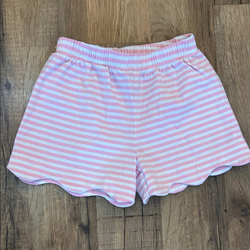 Pink Striped Kids Shorts